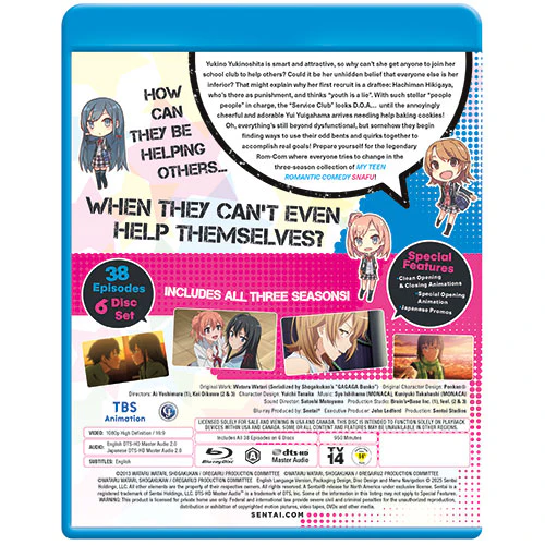 My Teen Romantic Comedy SNAFU (Seasons 1-3) Complete Collection - Image 3