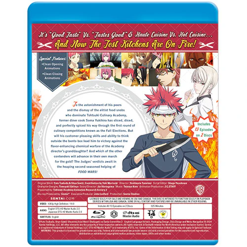 Food Wars! (Season 2) The Second Plate Complete Collection - Image 3