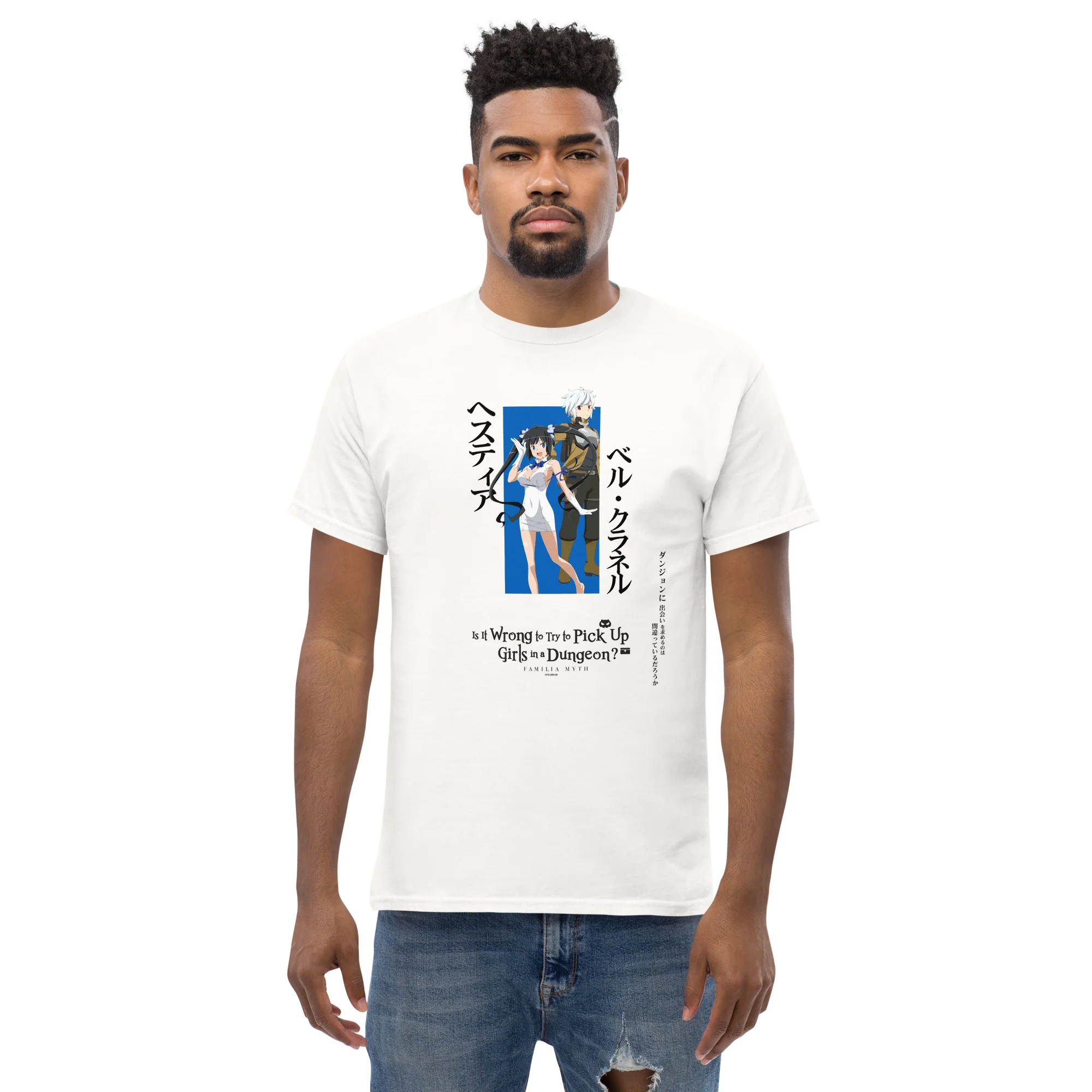 Is It Wrong to Try to Pick Up Girls in a Dungeon? - Hestia & Bell T-shirt - Image 3